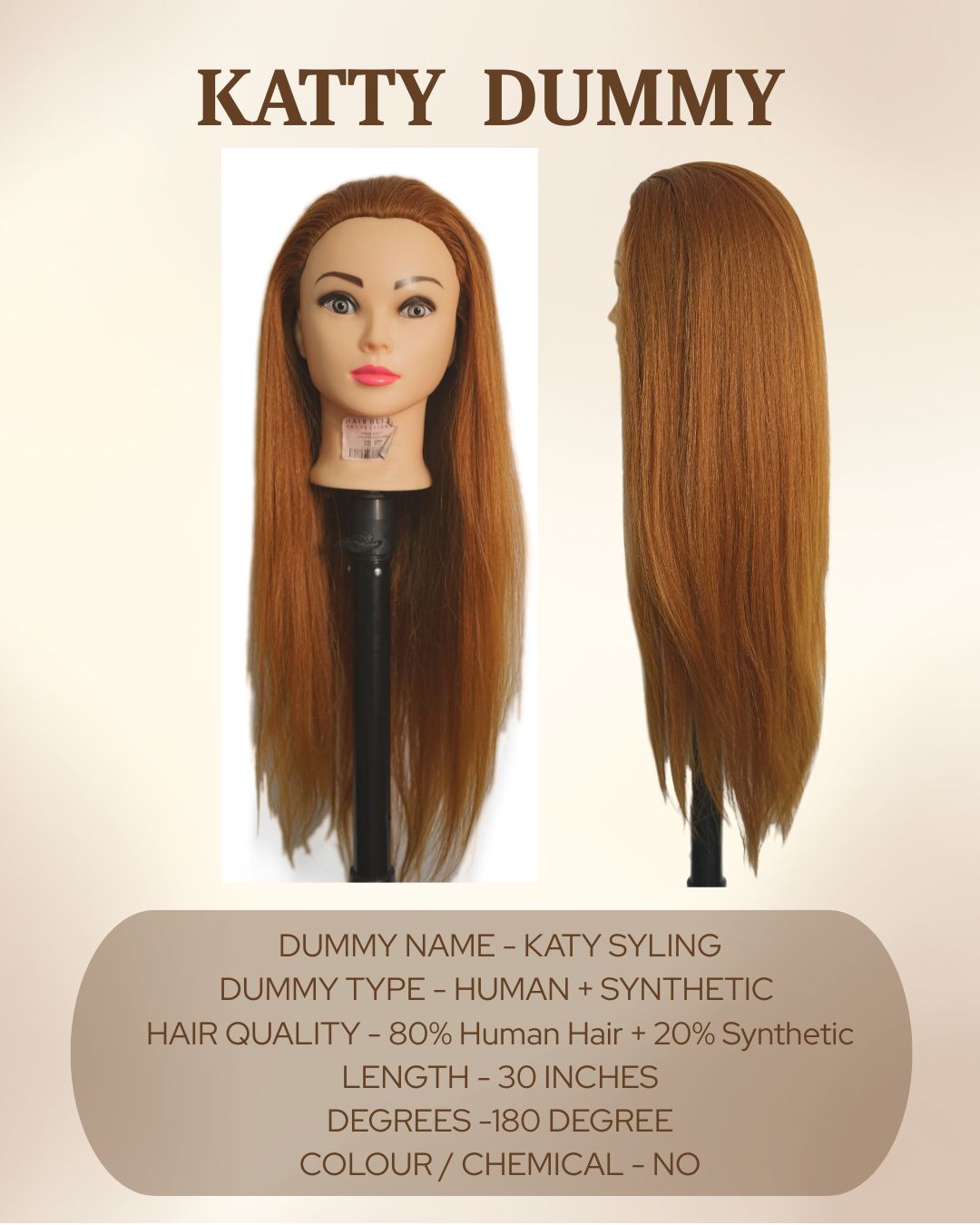 hair styling dummy katy