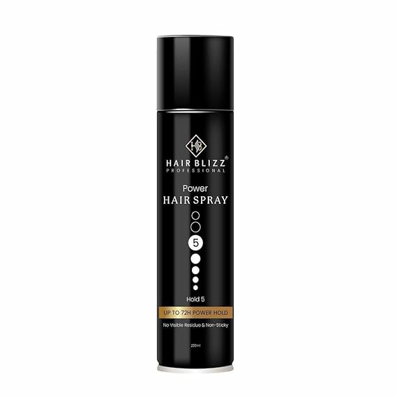hair setting spray | 72 hrs hold 5 | no visible residue & non sticky, 250ml