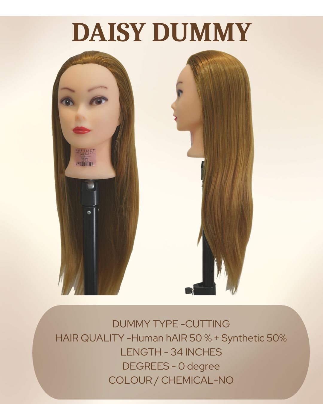 hair cutting dummy daisy