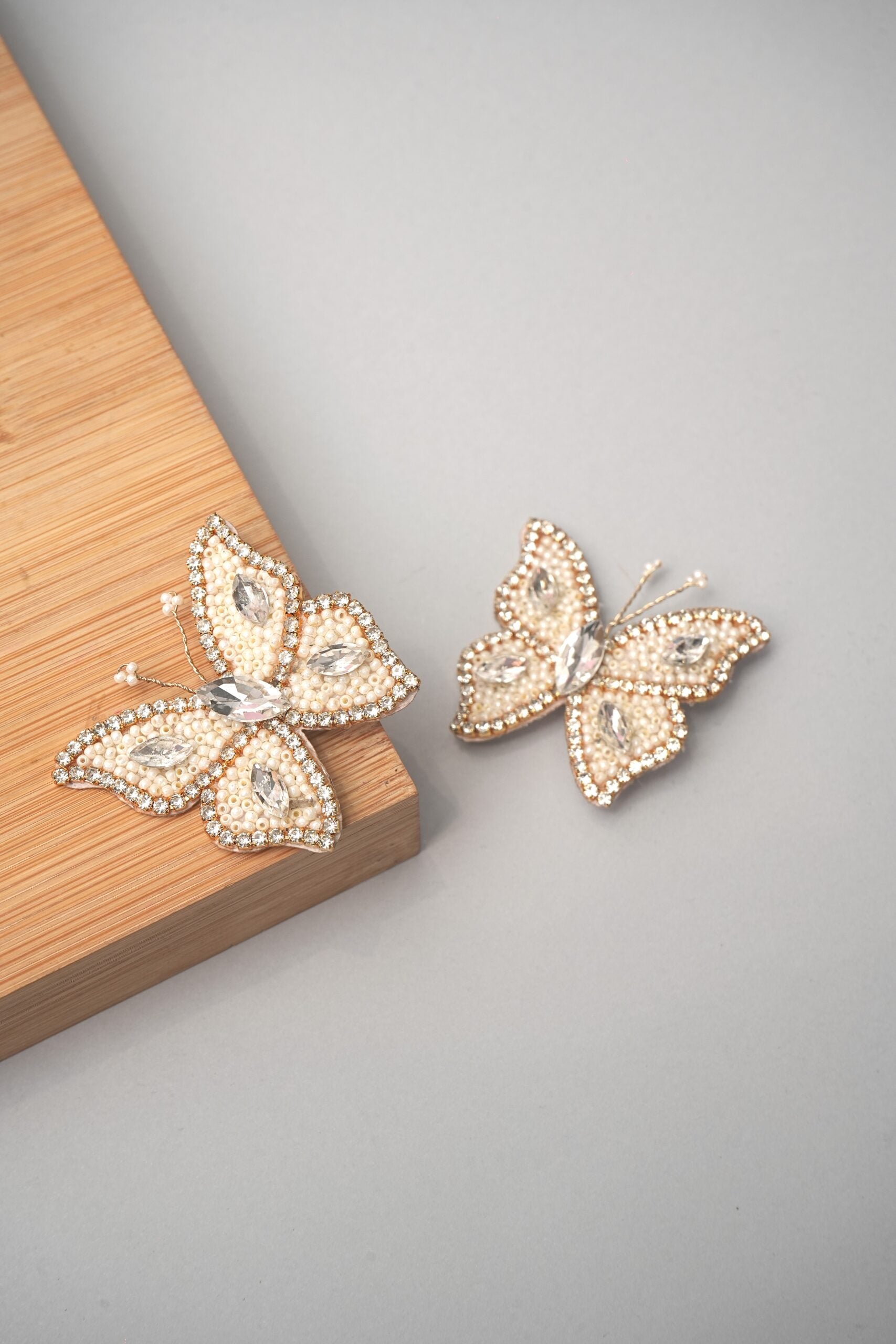 pearl hair bow set