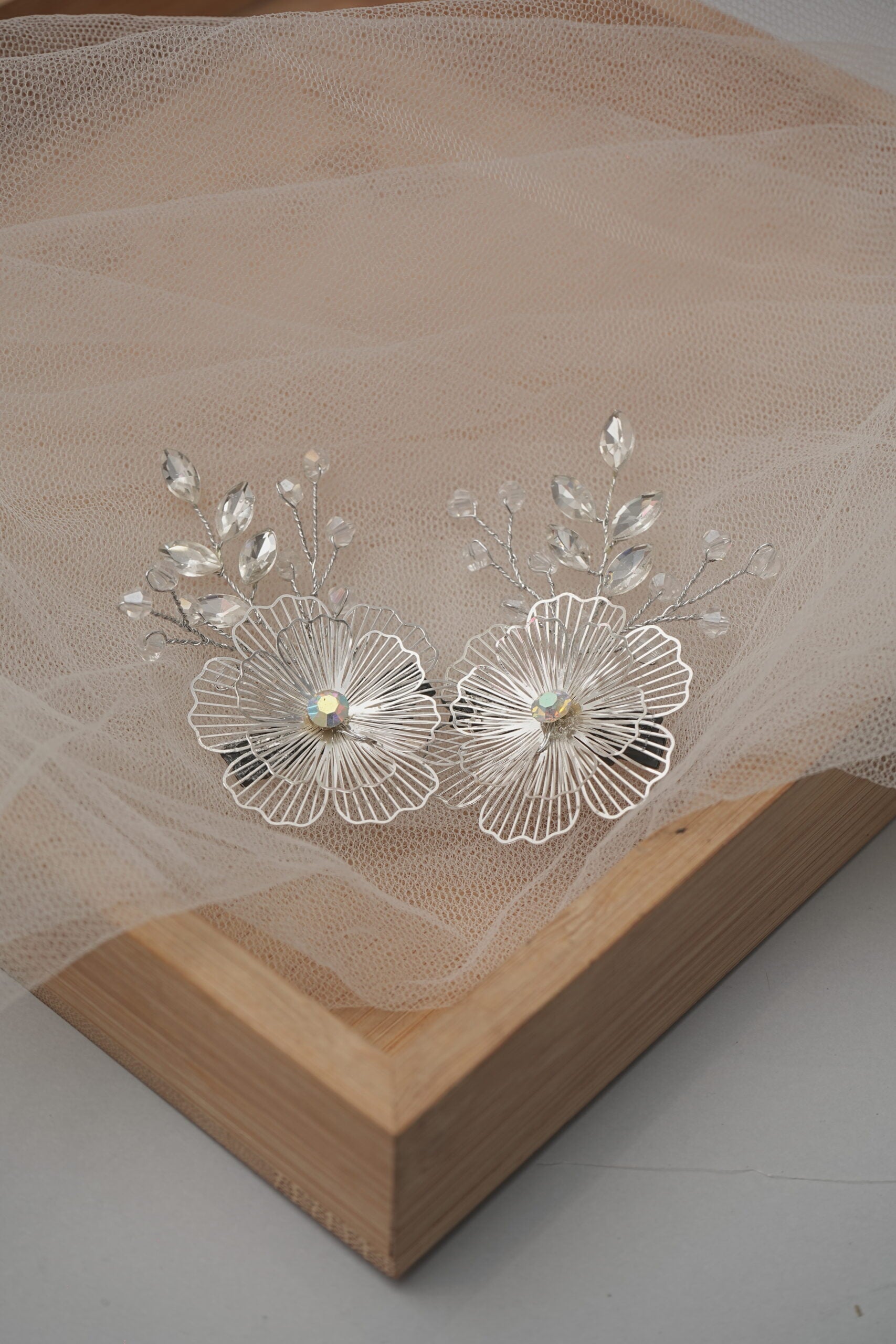 3d flower broaches