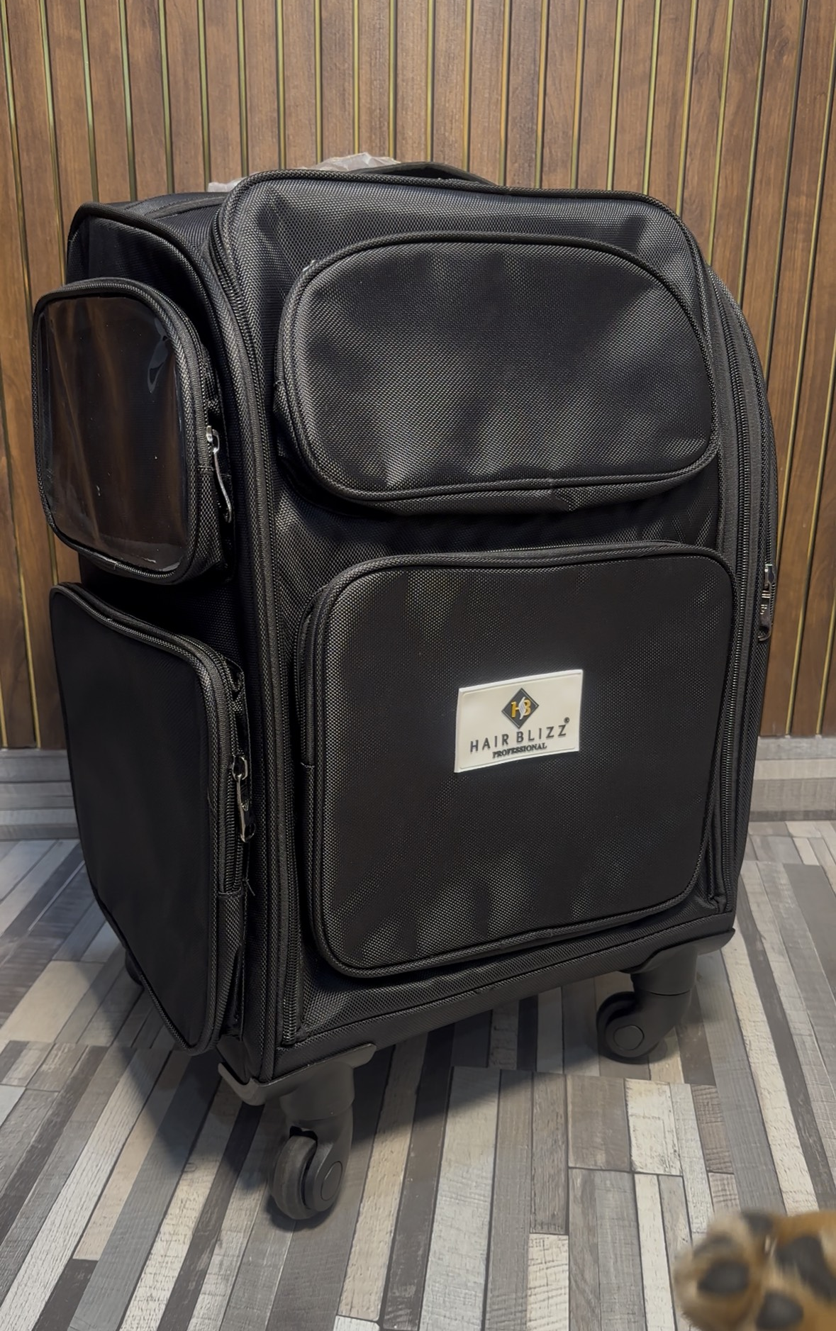 professional makeup vanity brown 6 pouches