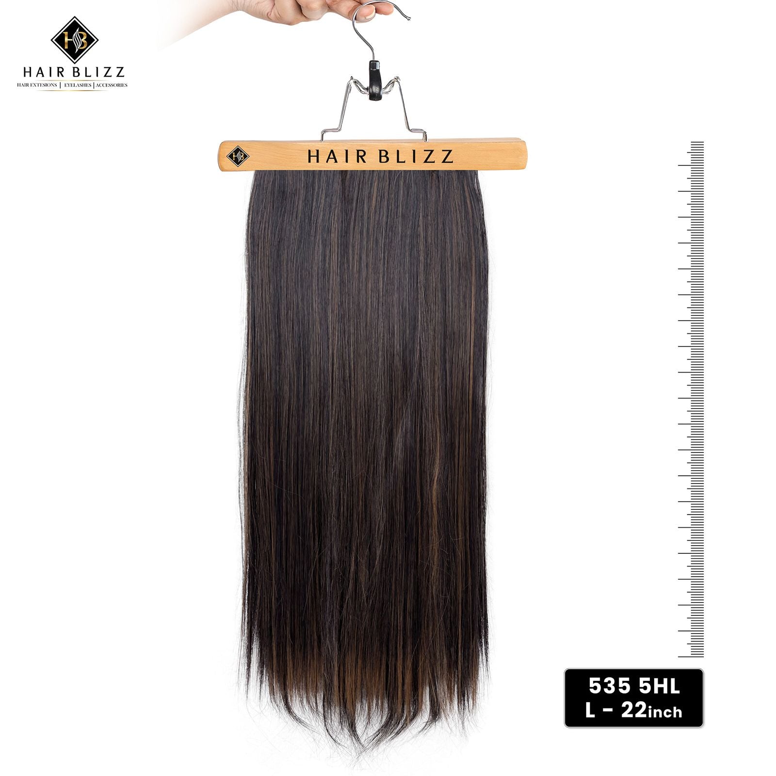 synthetic hair extentions model no 535 5hl