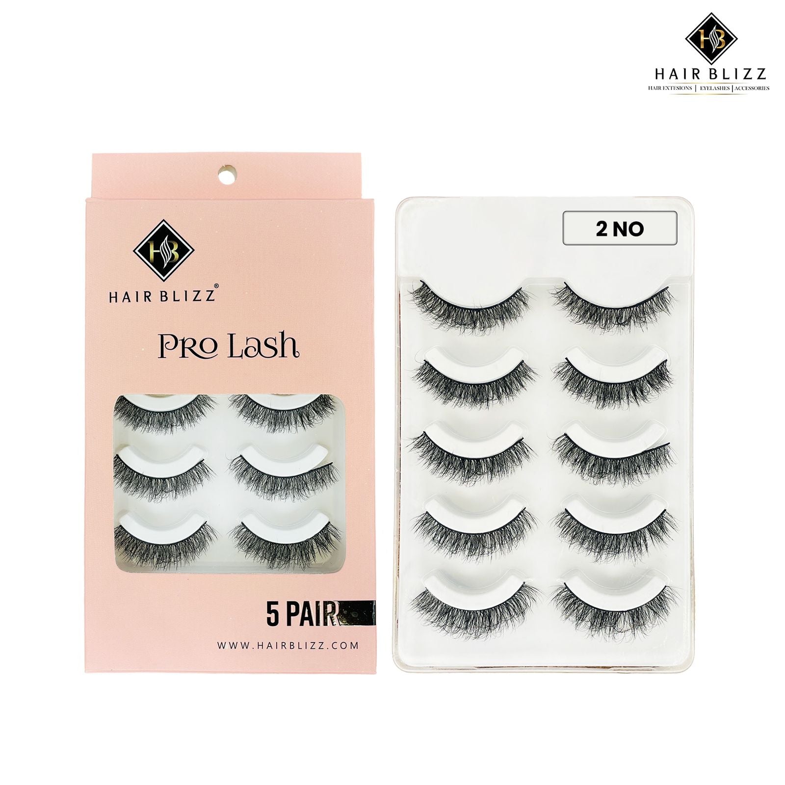 5 pair eyelashes 