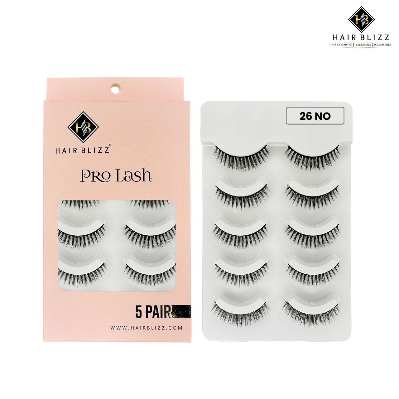 5 pair eyelashes 26 no.