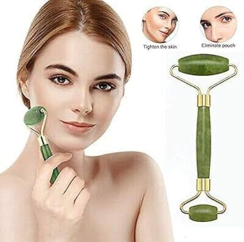 This product is a FLFWLASS Contour Facial Roller & Massager, typically sold as a set with a Gua Sha tool for facial relaxation and toning