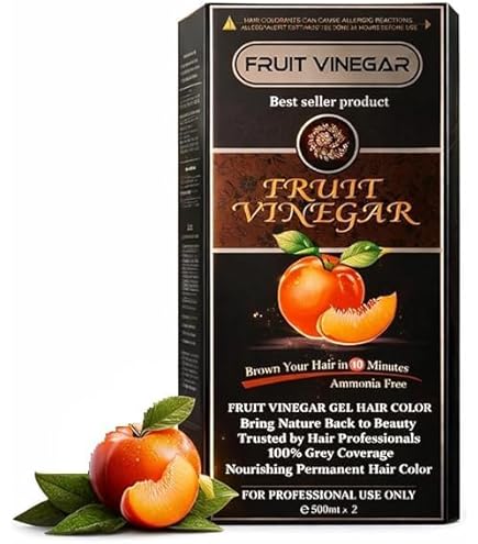 Generic Professional Fruit Vinegar Hair Color Gel – Brown (500ml x 2)