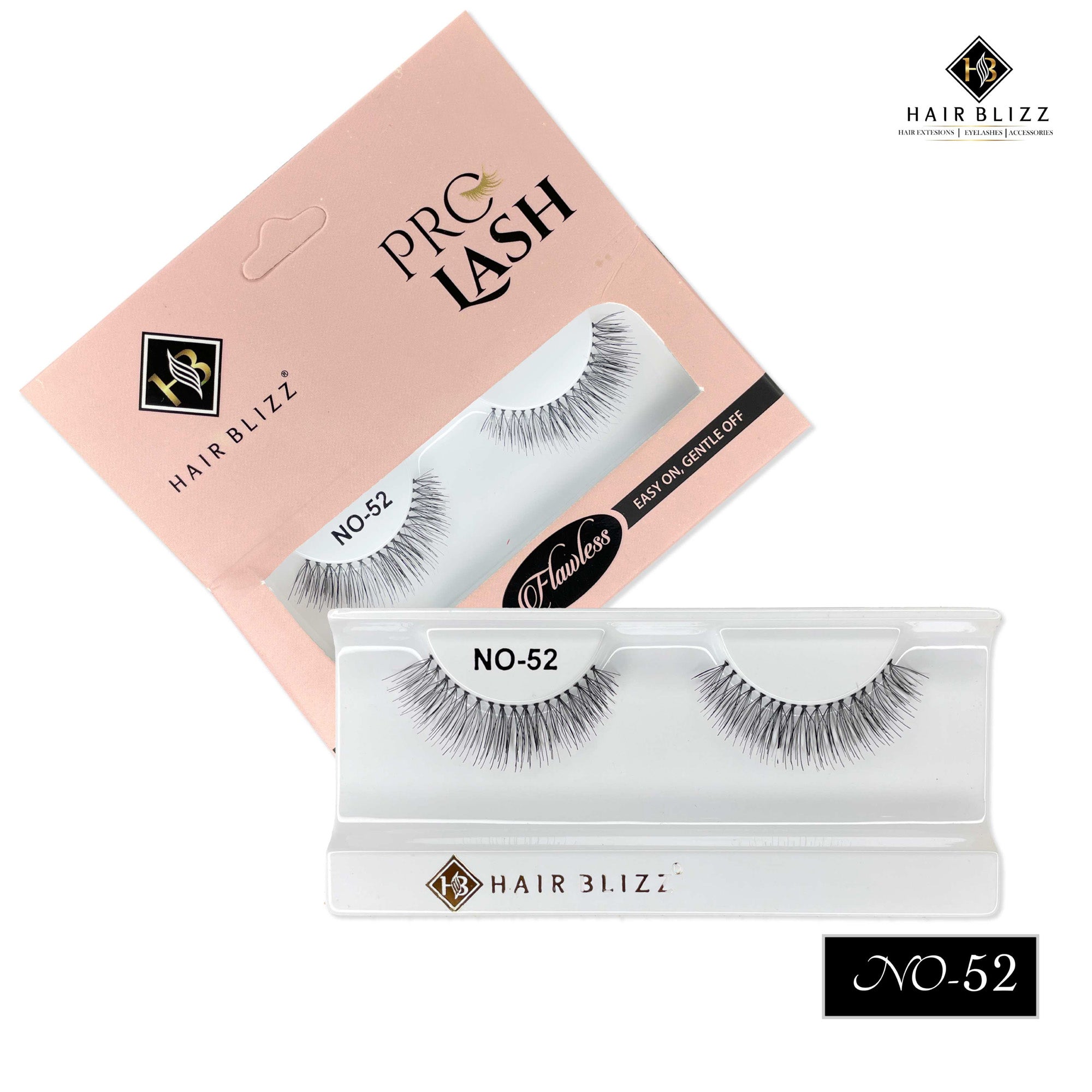 Single Human Hair Eyelashes - No 52