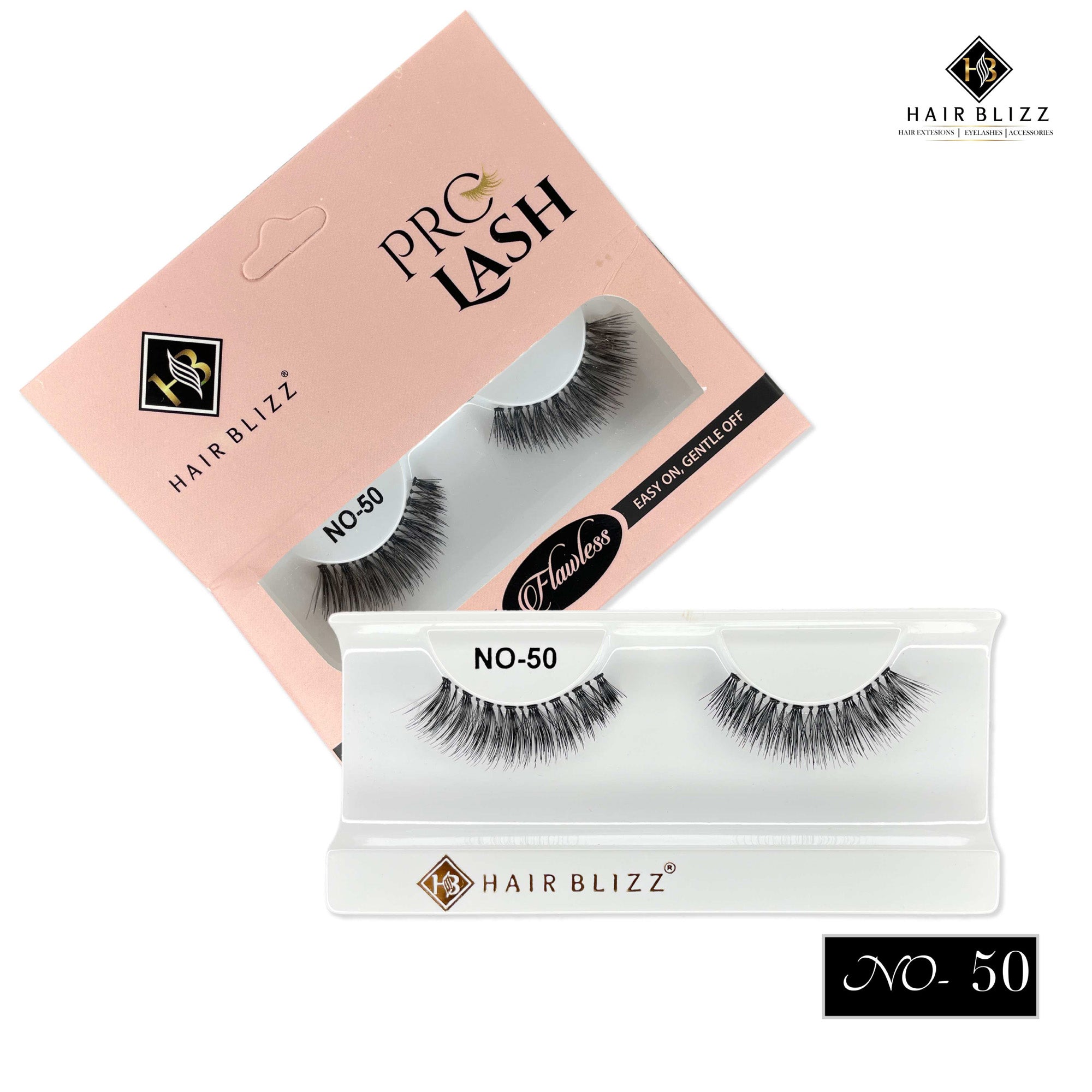 Single Human Hair Eyelashes - No 50