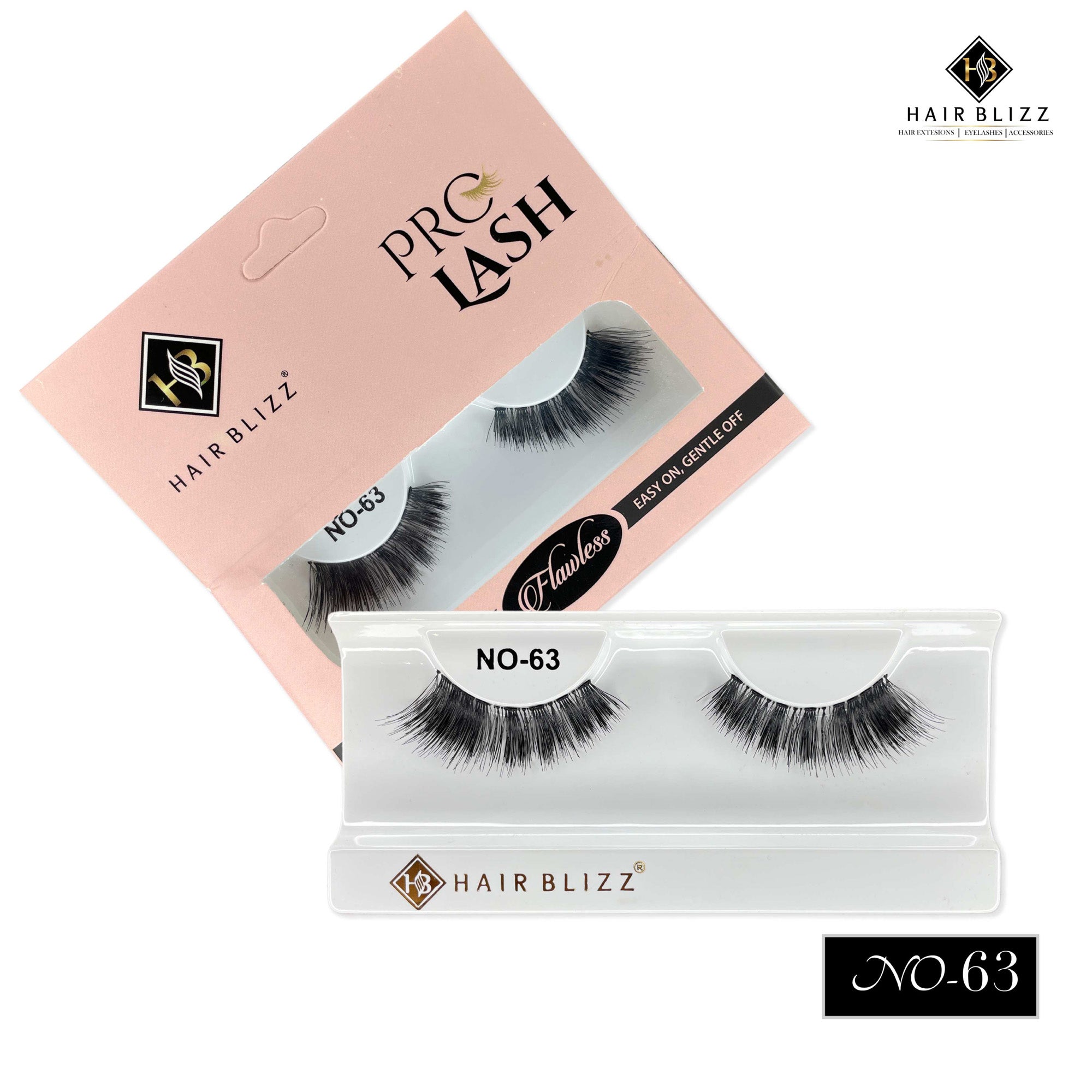 Single Human Hair Eyelashes - No 63